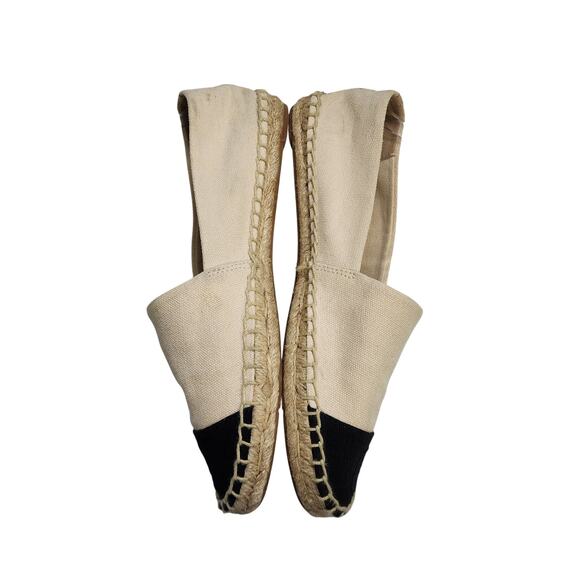 Tory Burch Womens Color Block Espadrille Flats Size 8.5 Casual Embossed Logo - Picture 5 of 10